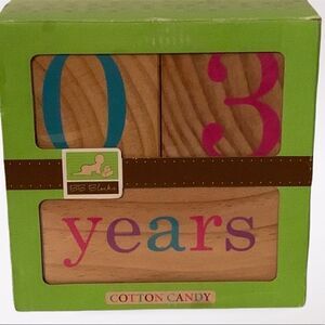 BB Blocks for Photographs by Cotton Candy - Age Year Months Grade - NWOT